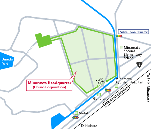 Minamata Headquarters Map